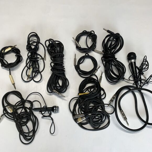 Guitar Cable Lot Multiple Sizes AWD Low Noise Balance Cable Etc Made In USA.